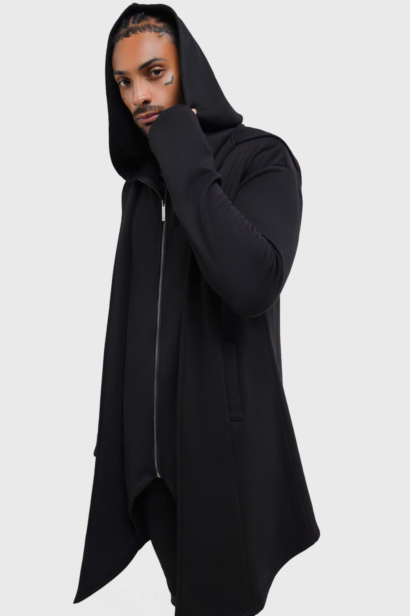 Hardcoded Poetry Longline Hoodie Male Product Image
