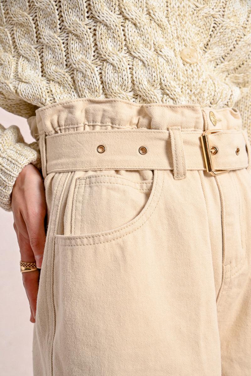 Sand Dune Belted Shorts Product Image