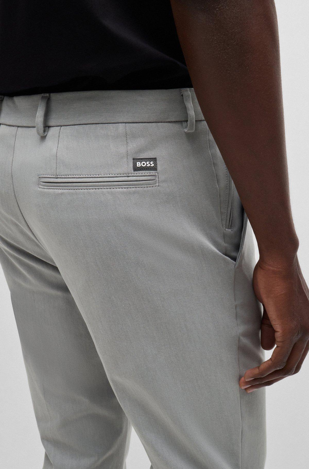 Slim-fit trousers in stretch cotton Product Image