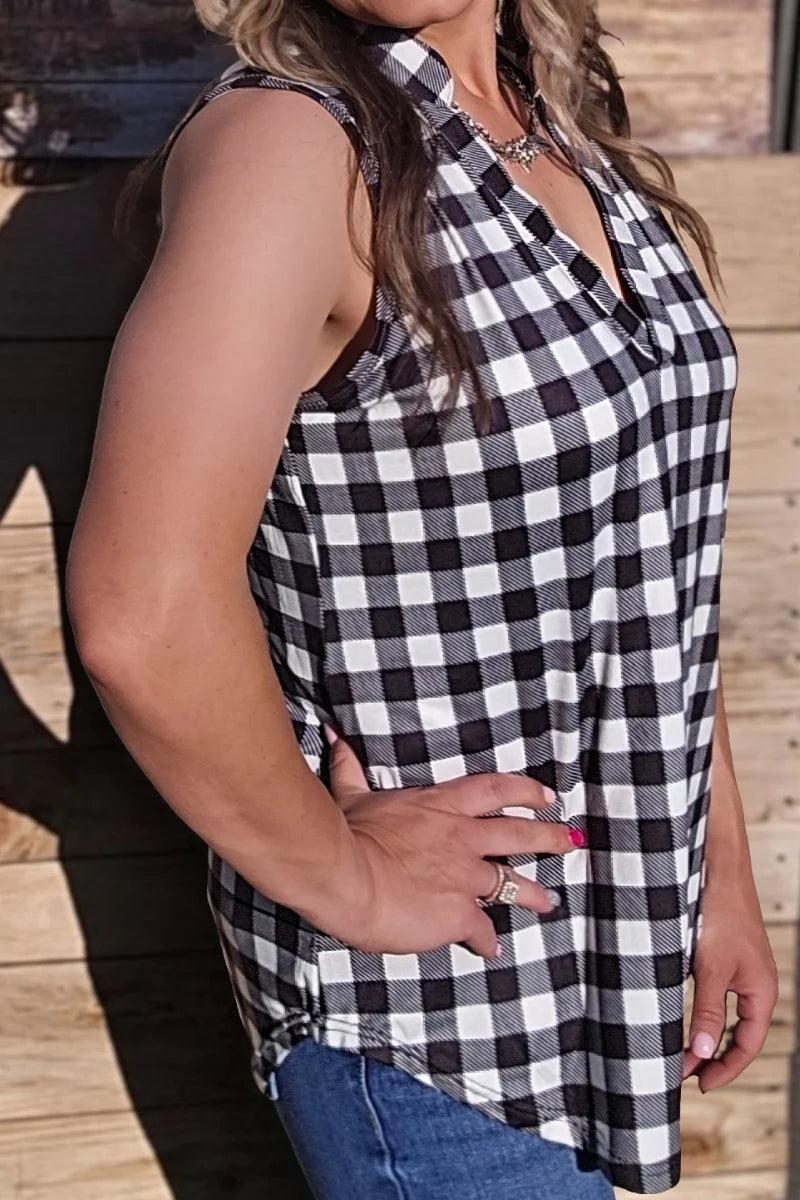 Sterling Kreek Plaid My Love Top* Product Image