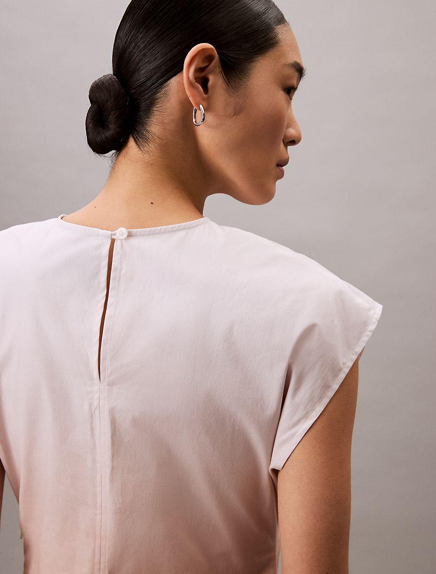 Printed Poplin Ombre Midi Dress Product Image