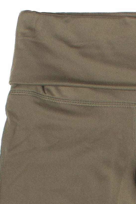 Fold Over Fleece Lined Flare Leggings Product Image