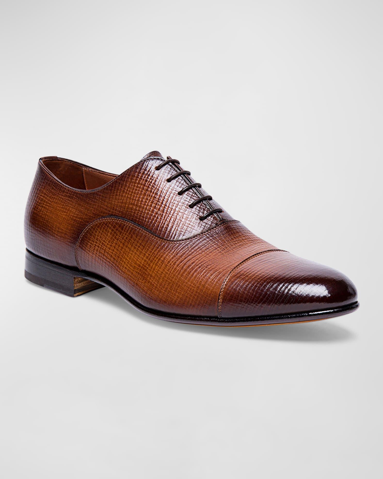 Men's Darian Textured Leather Oxfords Product Image