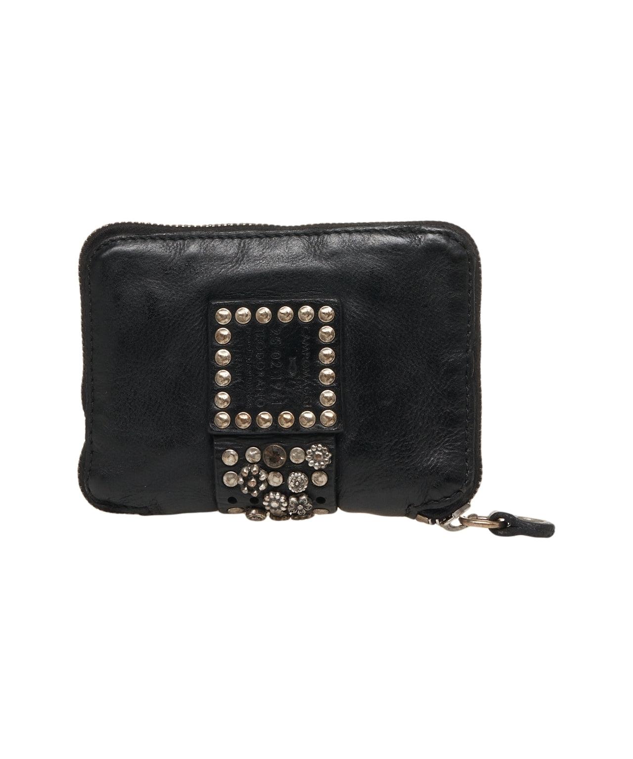 Leather wallet with stud detail Product Image