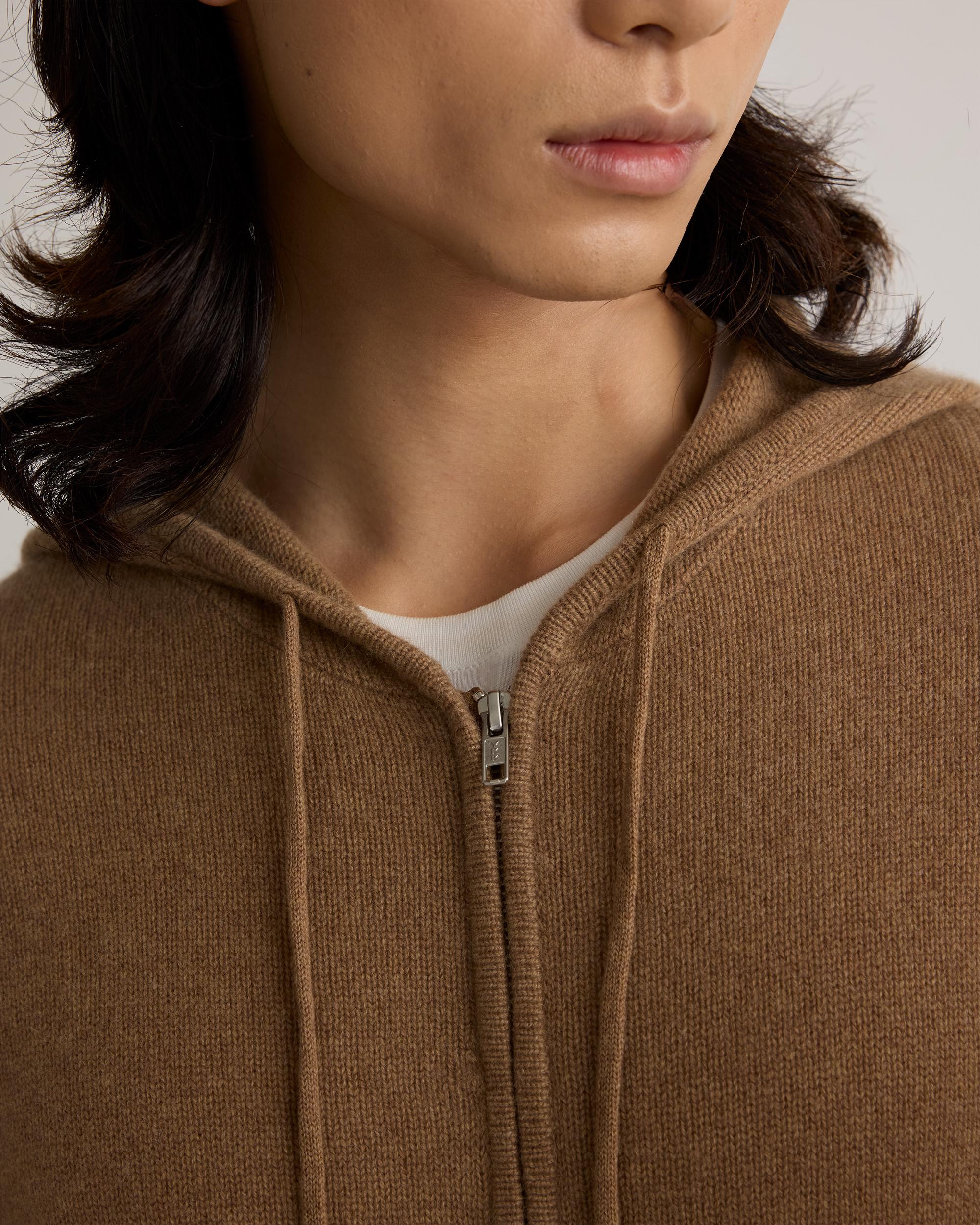 Quince | Men's Mongolian Cashmere Full-Zip Hoodie Product Image