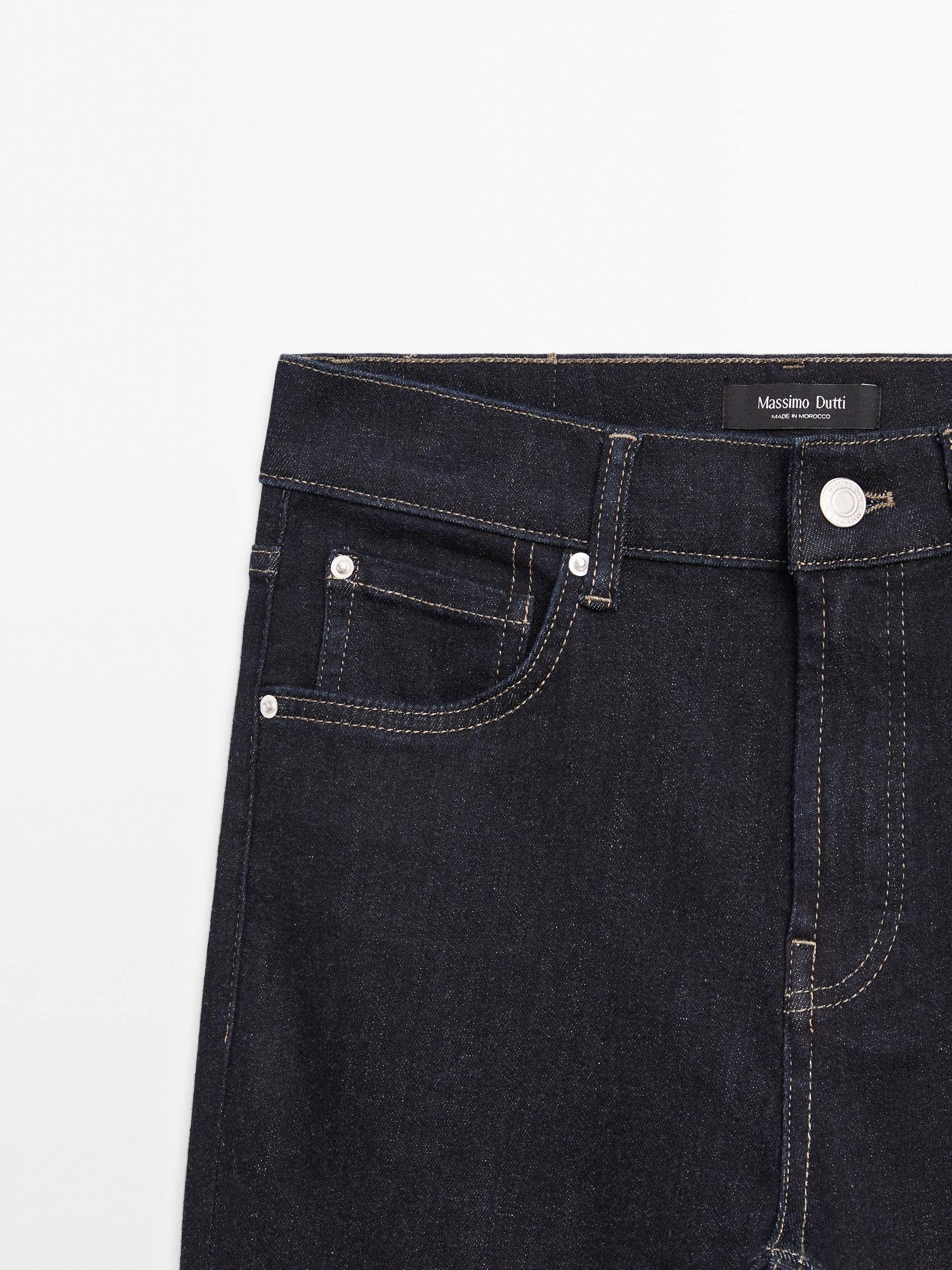 High waist flare fit skinny jeans Product Image