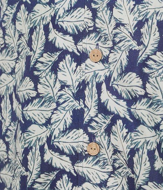 Cremieux Blue Label Leaf Print Short Sleeve Woven Camp Shirt Product Image