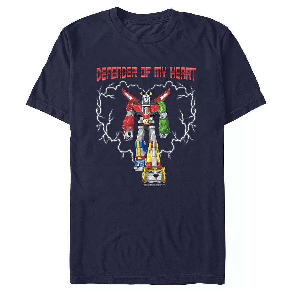 Men's Voltron Defender Of My Heart Graphic Tee, Size: Large, Blue Product Image