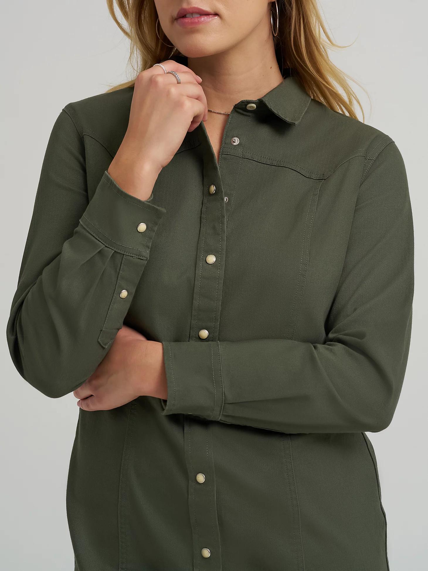 Women's Western Button Down Dress | Women's Skirts & Dresses | Lee® Product Image