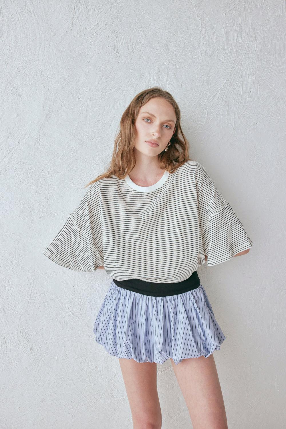 Remy Skort Blue Stripe Product Image