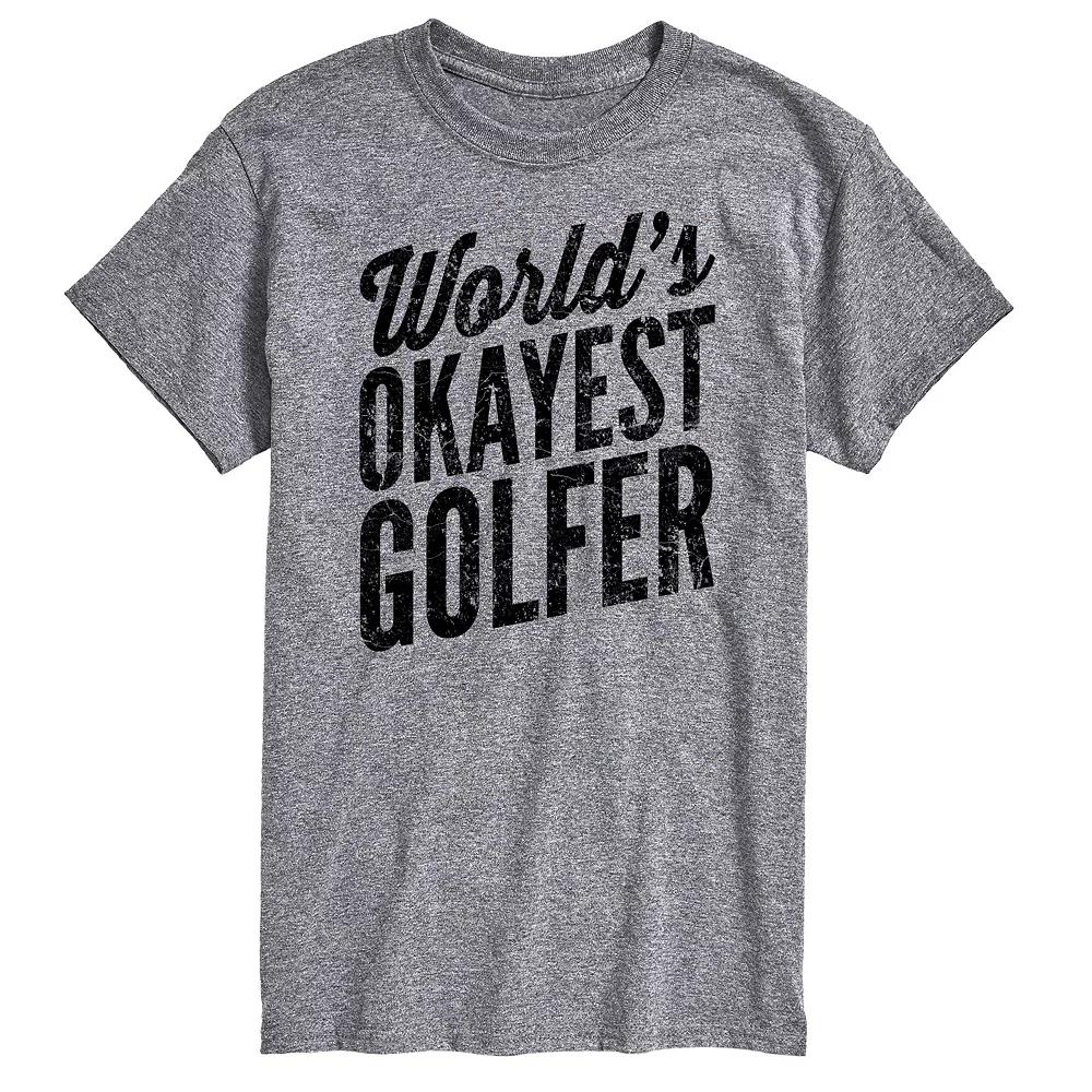 Men's Worlds Okayest Golfer Graphic Tee,  Product Image