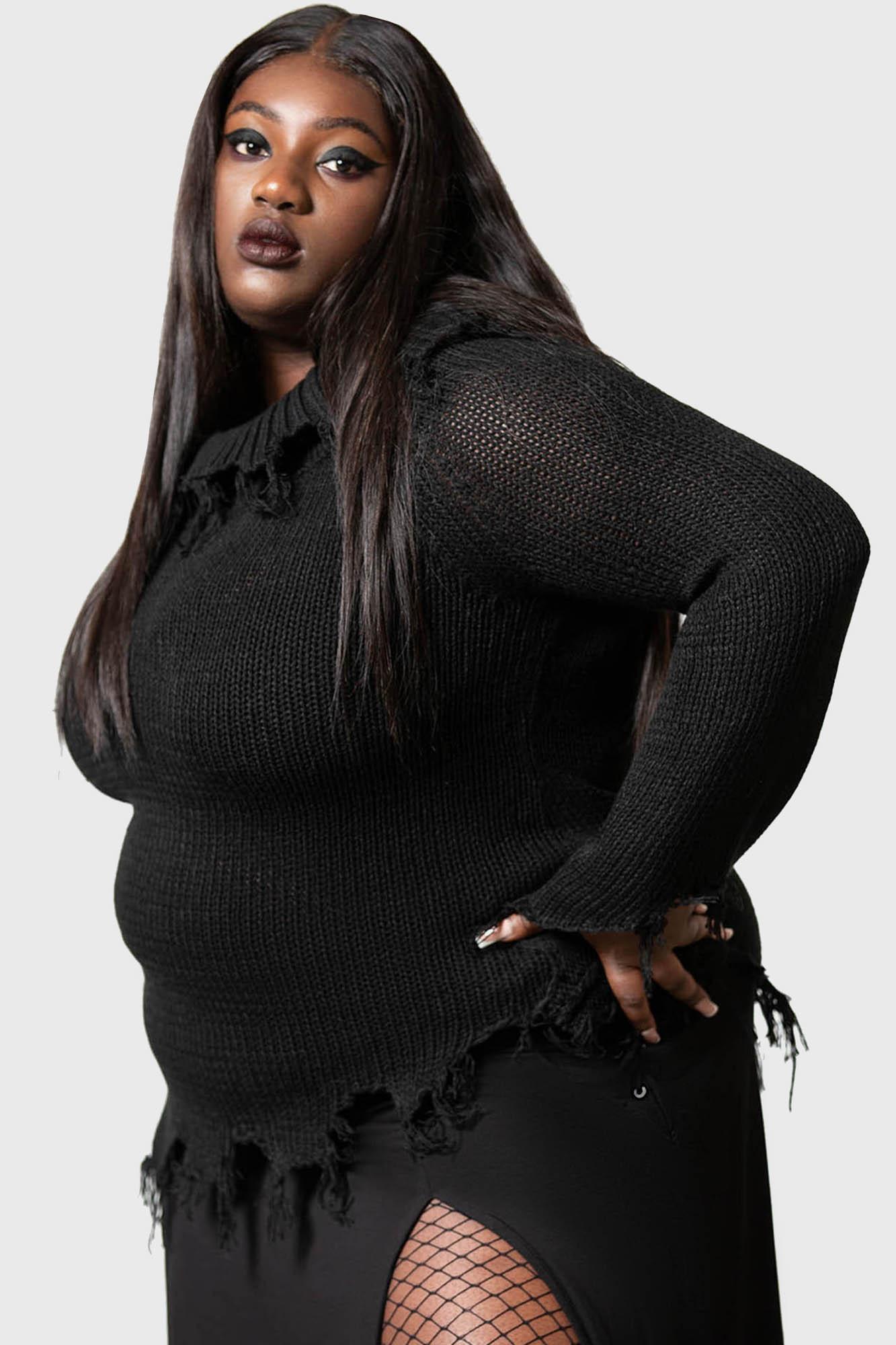 Aelfwine Asymmetric Sweater - Resurrect Female Product Image