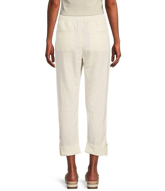 Roxy On The Seashore Mid Rise Linen/Poplin Jogger Pants Product Image