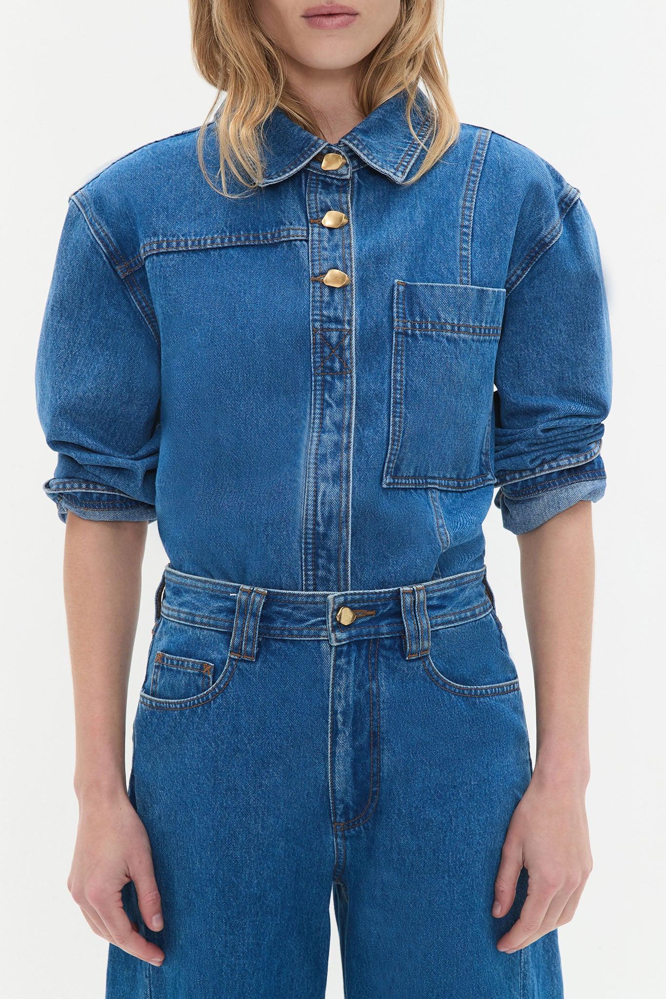 Rylan Long Sleeve Denim Shirt Product Image