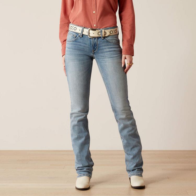 SALE Ariat® Ladies' MR Mallory Straight Leg Jeans in Oklahoma Product Image