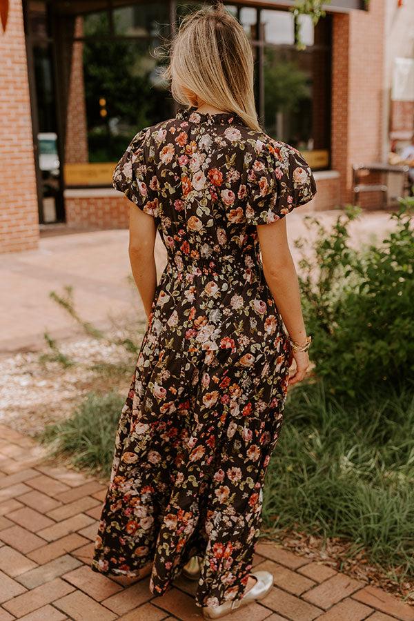 Falling For You Floral Maxi Dress Product Image