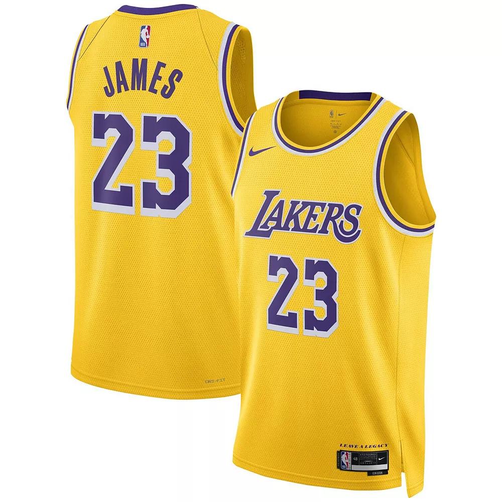 Los Angeles Lakers Icon Edition Nike Mens Dri-FIT NBA Swingman Jersey | DN2009-733 Product Image