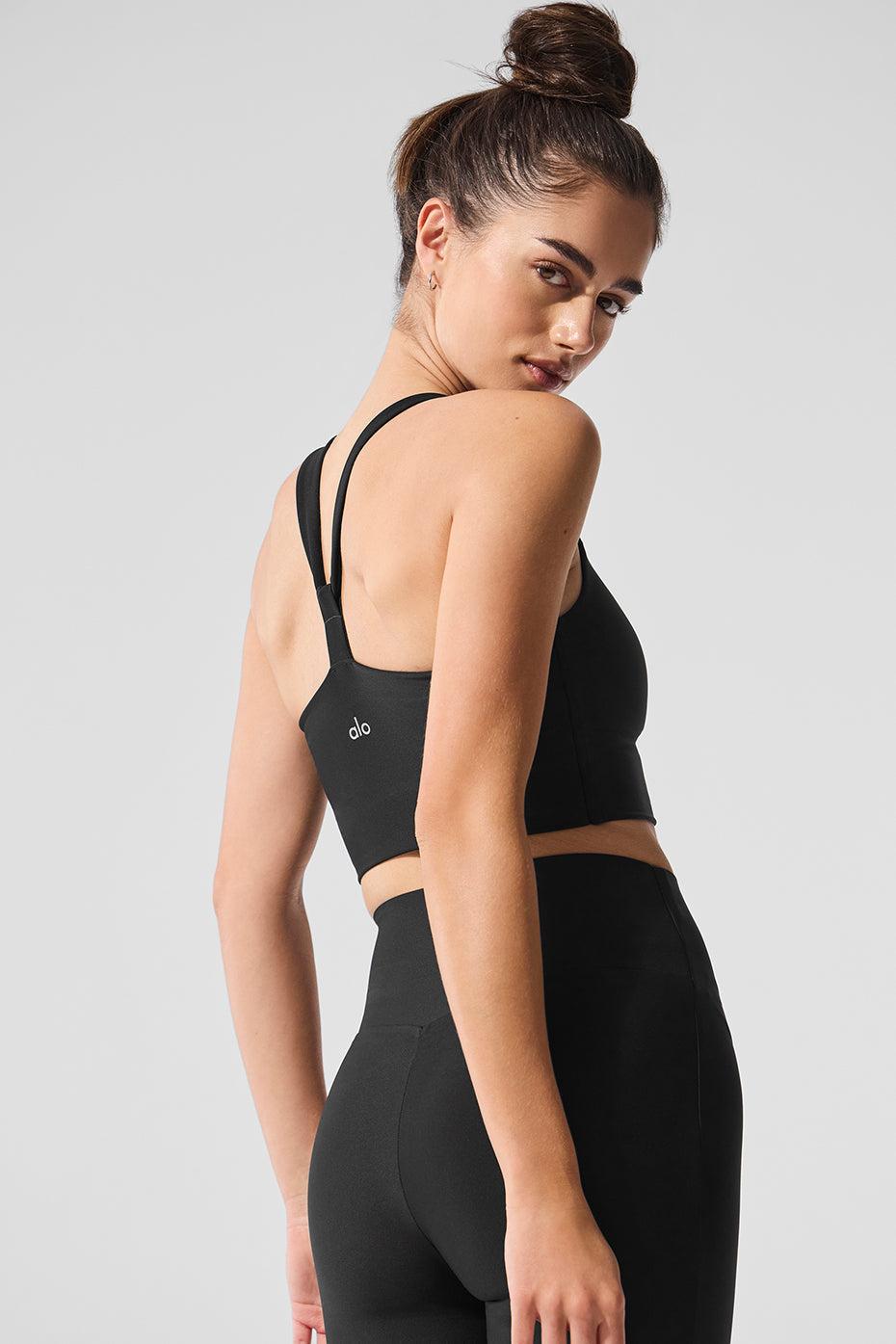 Airlift Sleek Bra Tank - Black Product Image