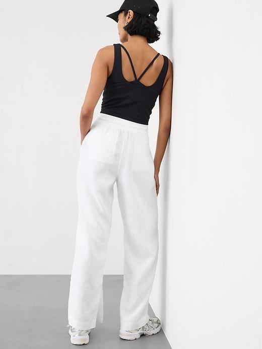 Retreat Linen High Rise Wide Leg Pant Product Image