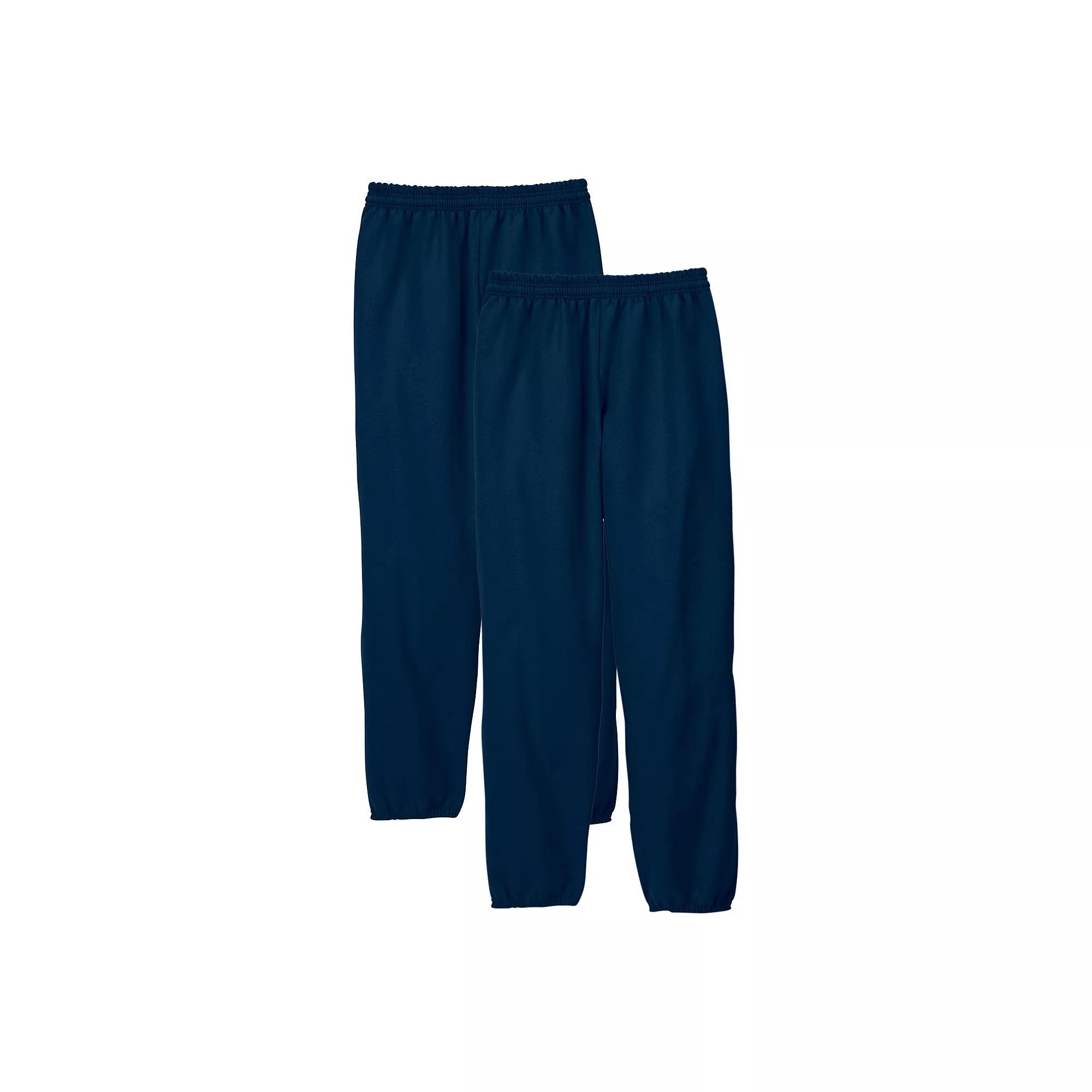 Men's Hanes® 2-Pack EcoSmart 32-in. Fleece Sweatpants,  Product Image