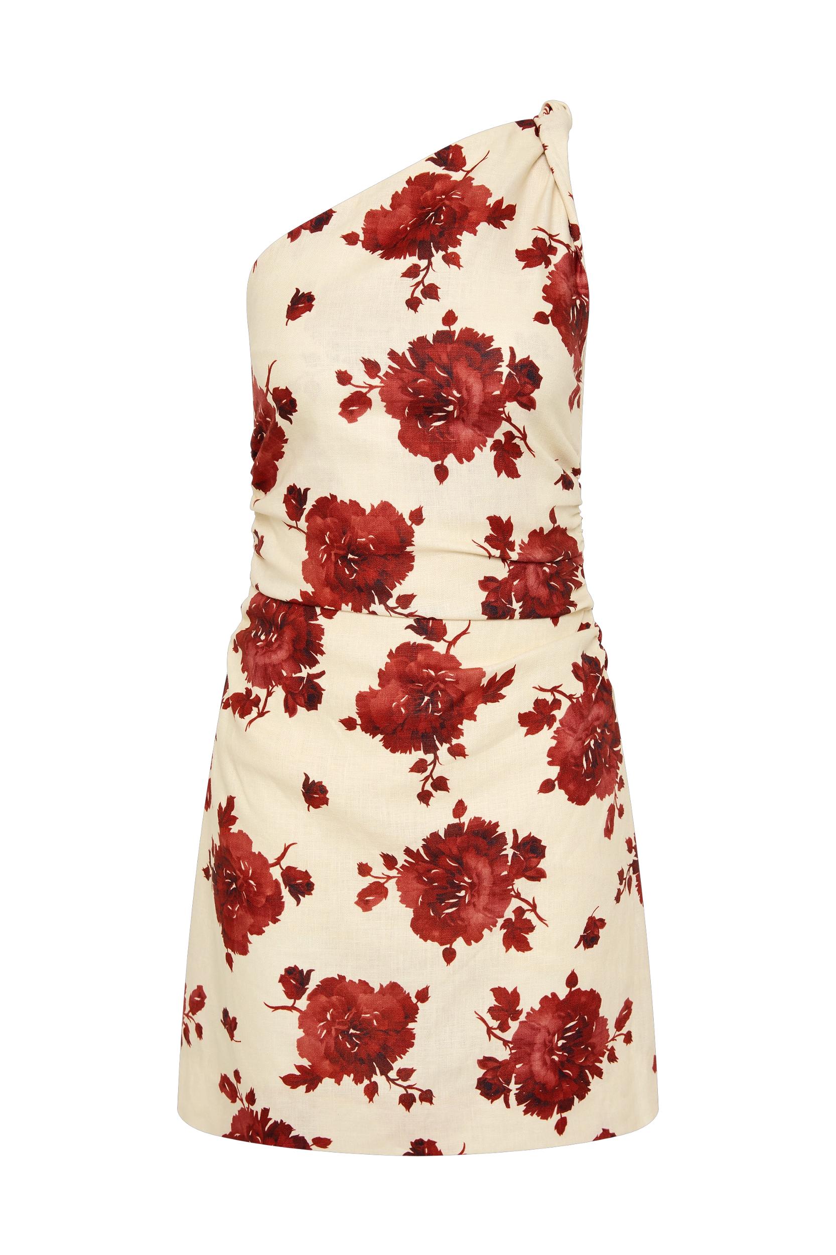 Marga Mini Dress Cecile Floral Garnet - Final Sale Product Image