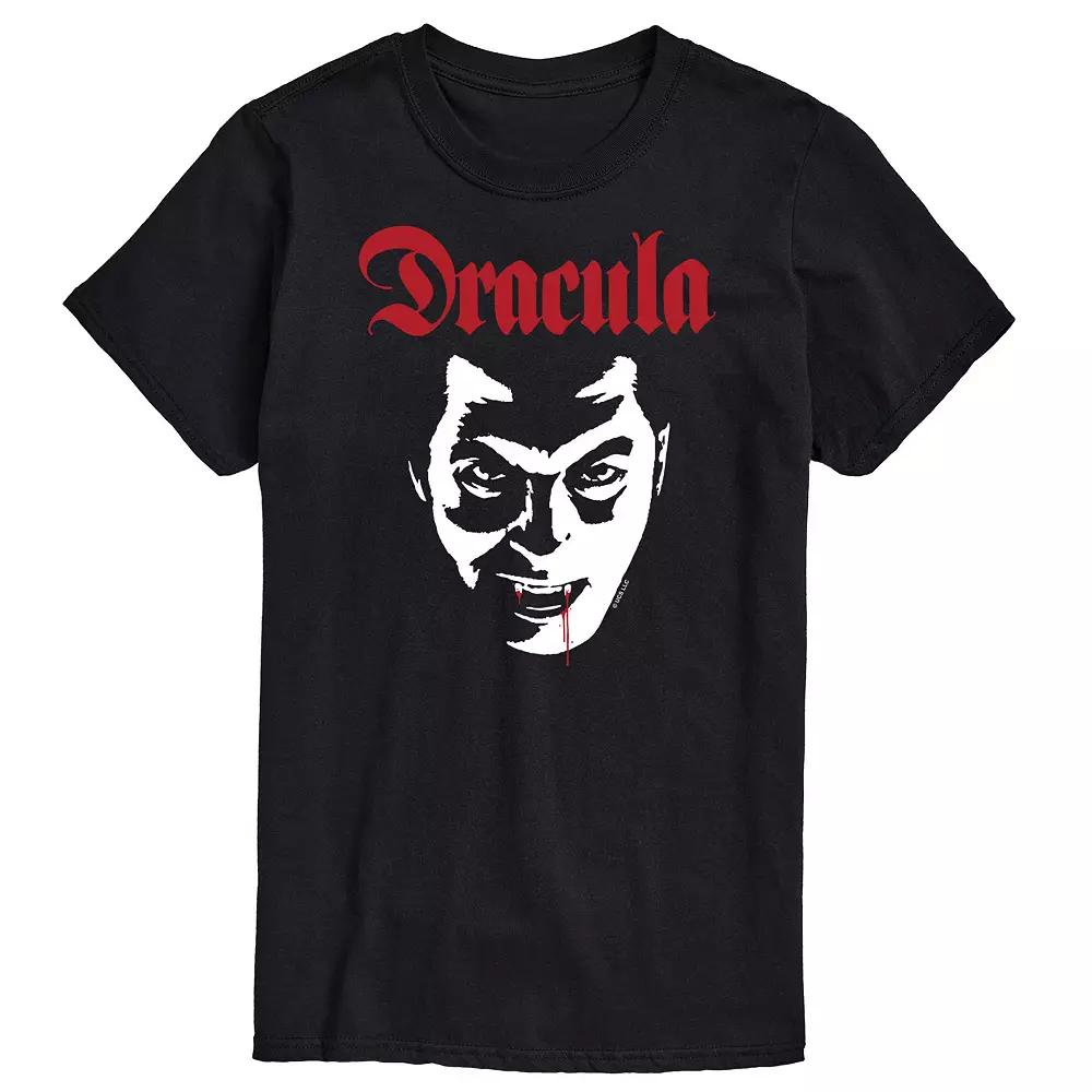 Big & Tall Universal Monsters Dracula Face Graphic Tee, Men's,  Product Image
