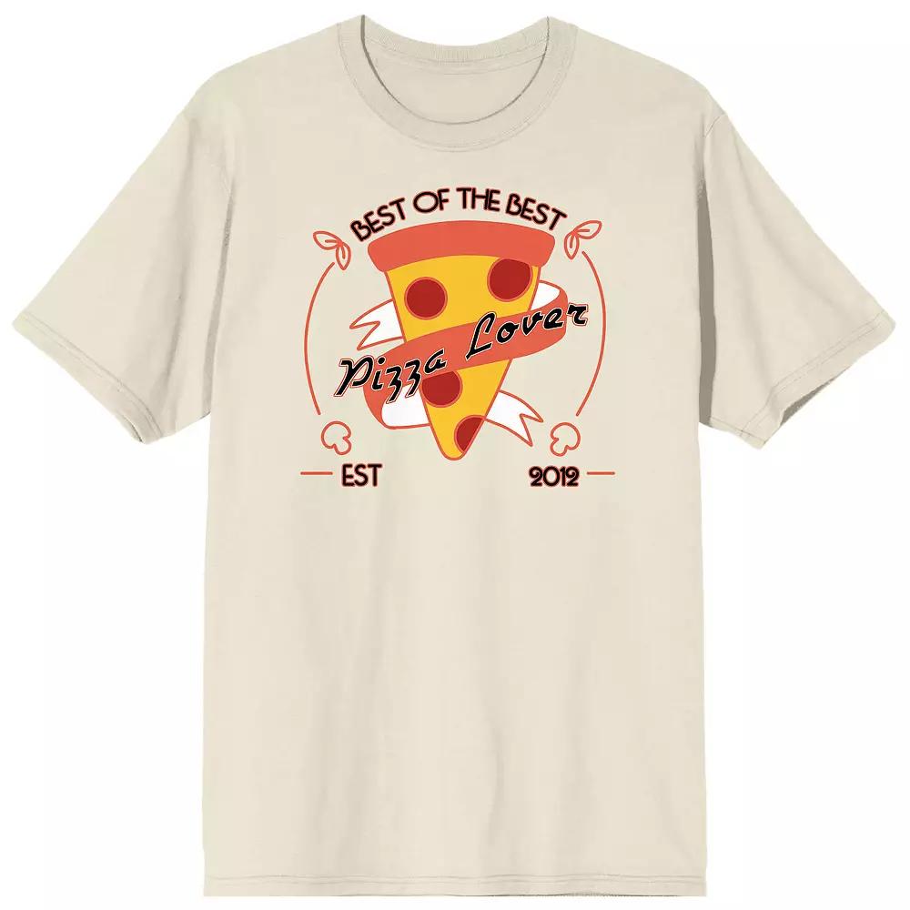 Men's Best of the Pizza Lovers Tee, Size: Medium, Off White Product Image