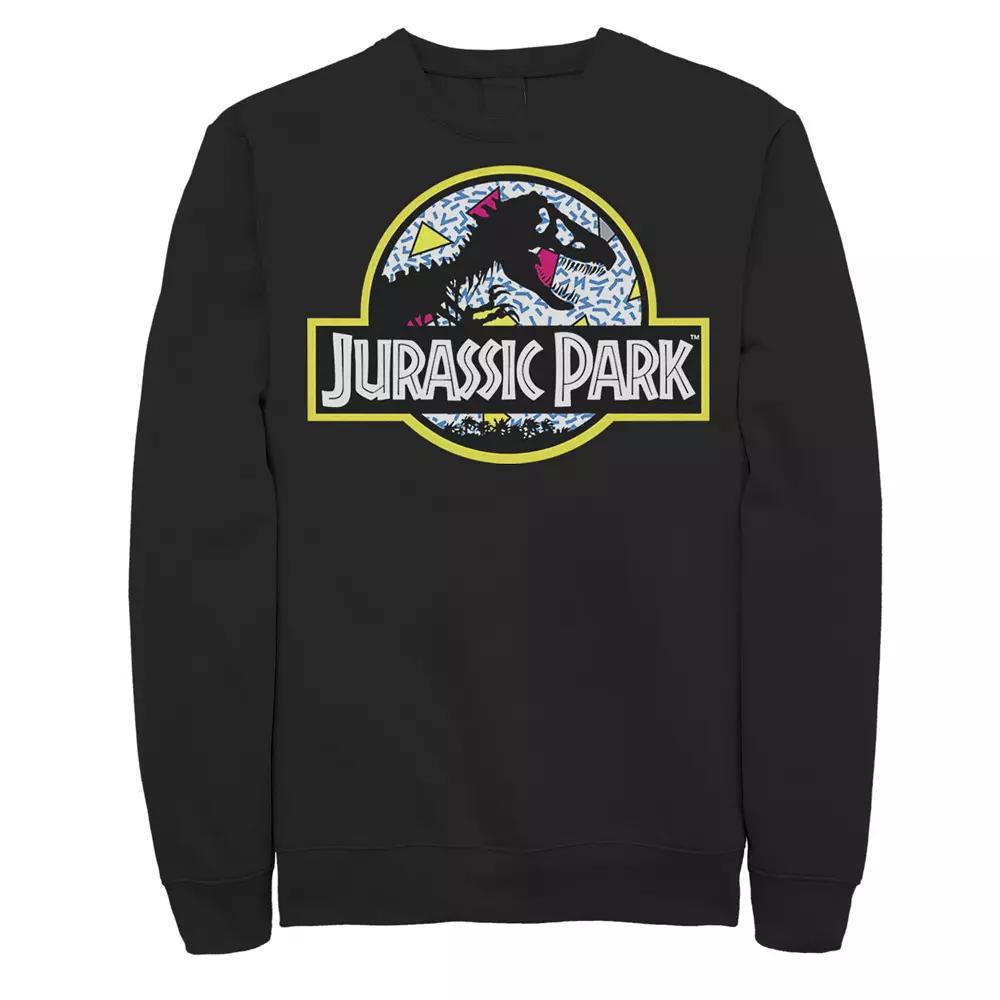 Men's Jurassic Park Blue Retro Classic Icon Sweatshirt,  Product Image