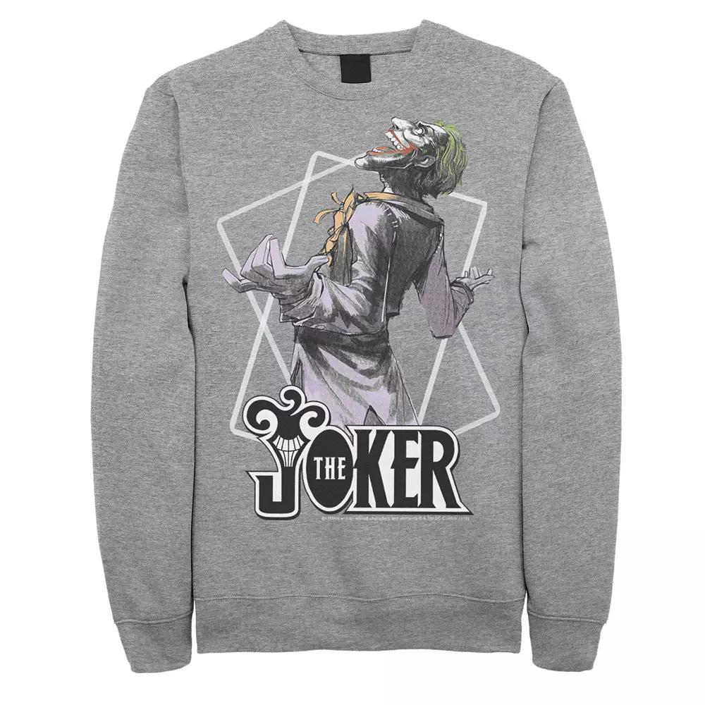 Men's DC Comics The Joker Laughing Maniac Portrait Sweatshirt,  Product Image