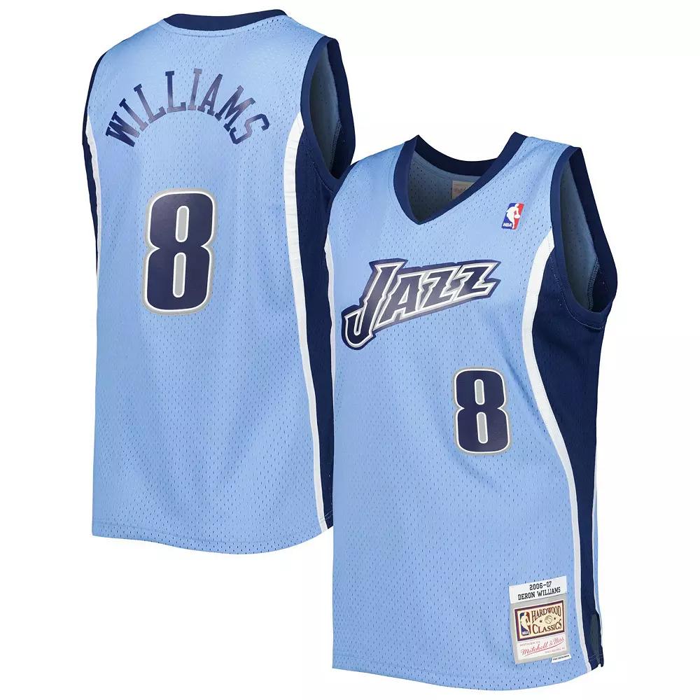 Men's Mitchell & Ness Deron Williams Blue Utah Jazz 2006-07 Hardwood Classics Swingman Jersey, Size: Small, Jaz Blue Product Image