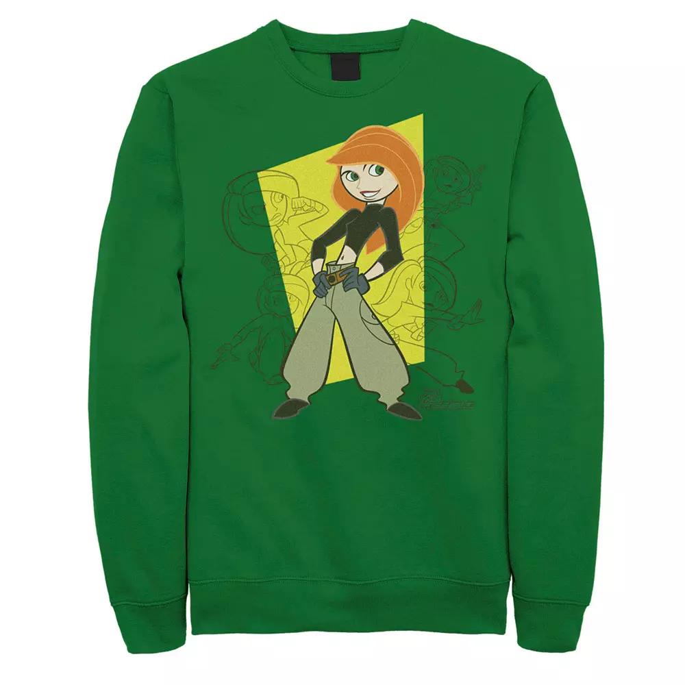 Men's Disney's Kim Possible Kim Many Poses Sweatshirt, Size: XL, Kelly Product Image