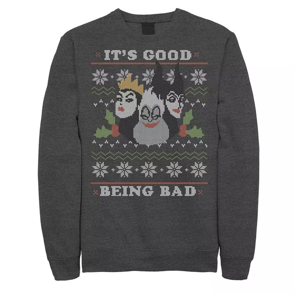 Men's Disney Villains Good To Be Bad Ugly Christmas Fleece,  Product Image