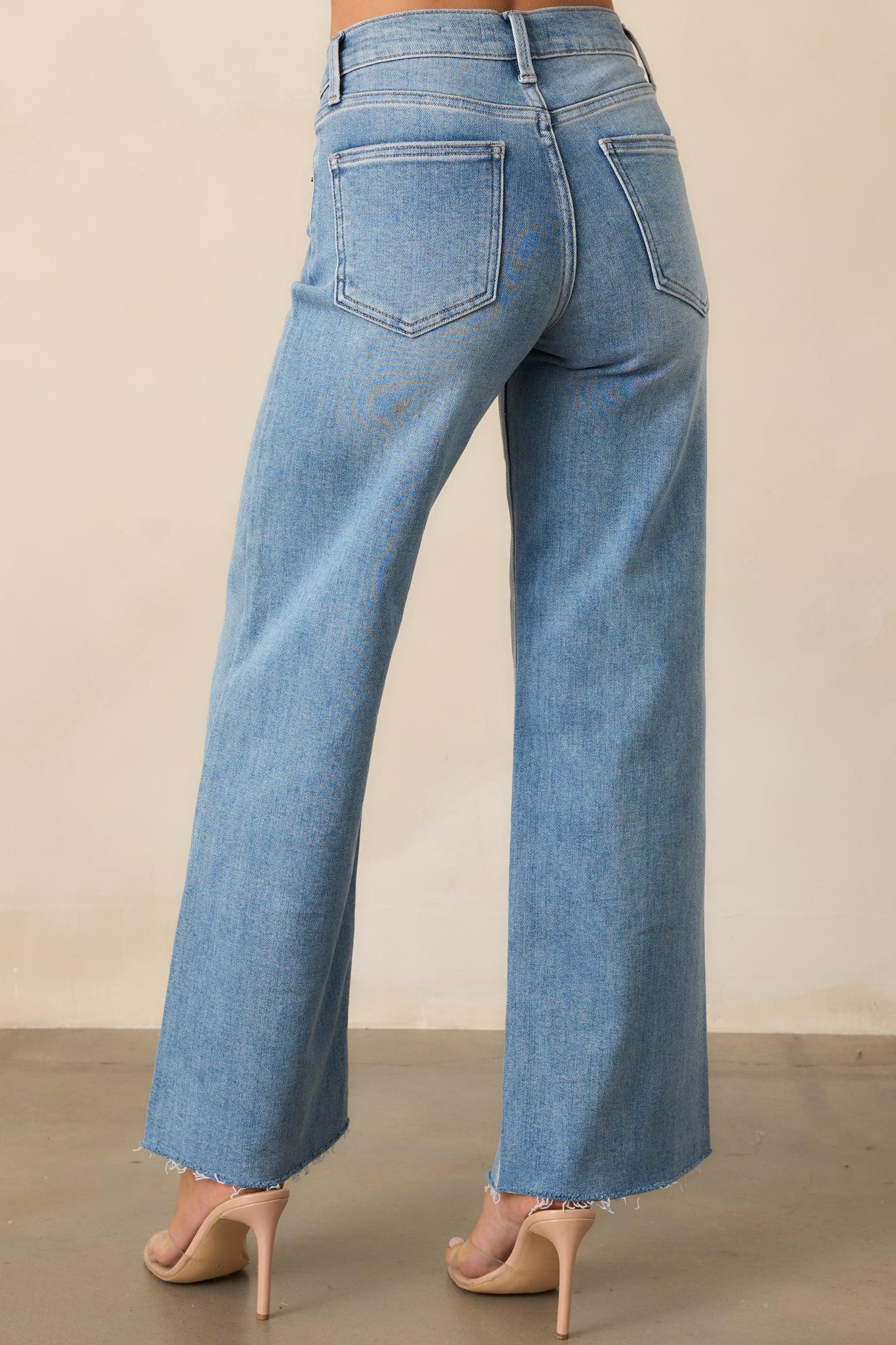 In The Countryside Medium Wash Straight Leg Jeans Product Image