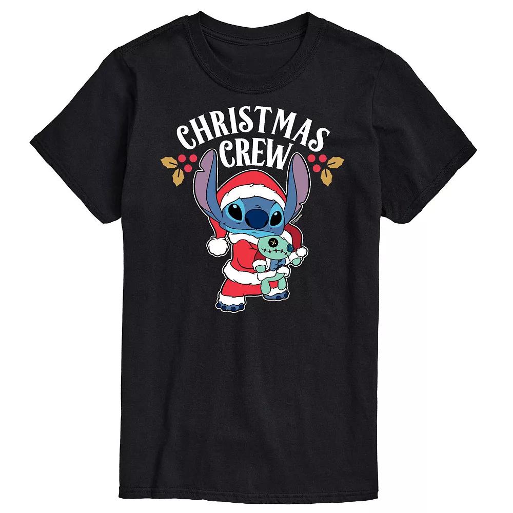Disney's Lilo & Stitch Big & Tall Christmas Crew Graphic Tee, Men's,  Product Image