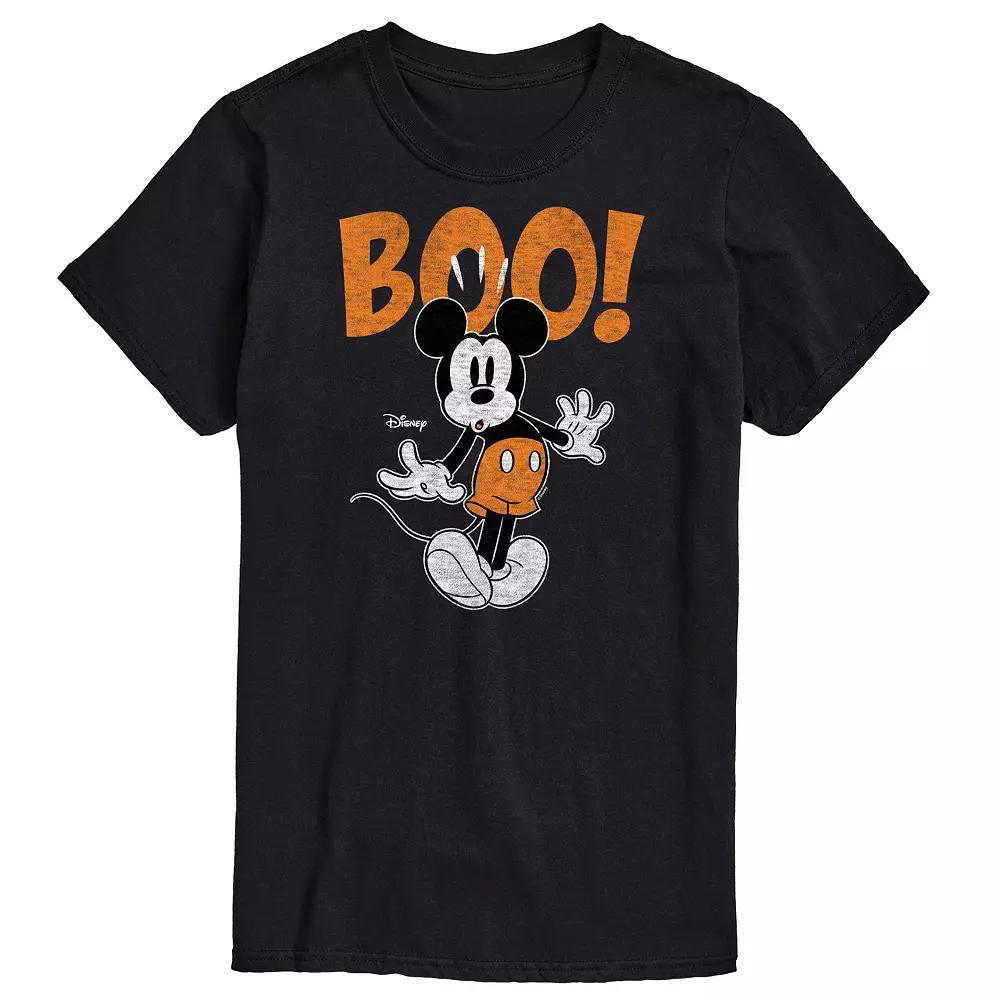 Disney's Mickey Mouse & Friends Big & Tall Mickey Scared Boo Graphic Tee, Men's,  Product Image