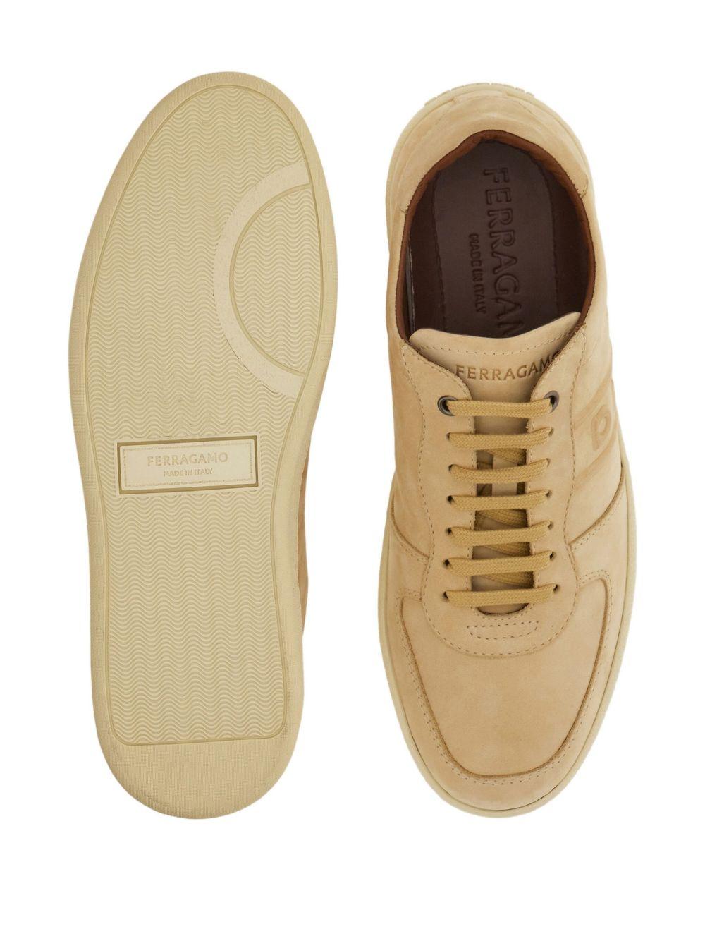 logo leather low-top sneakers Product Image