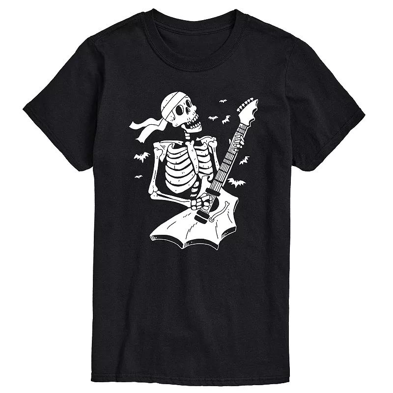 Men's Skeleton Guitar Graphic Tee,  Product Image