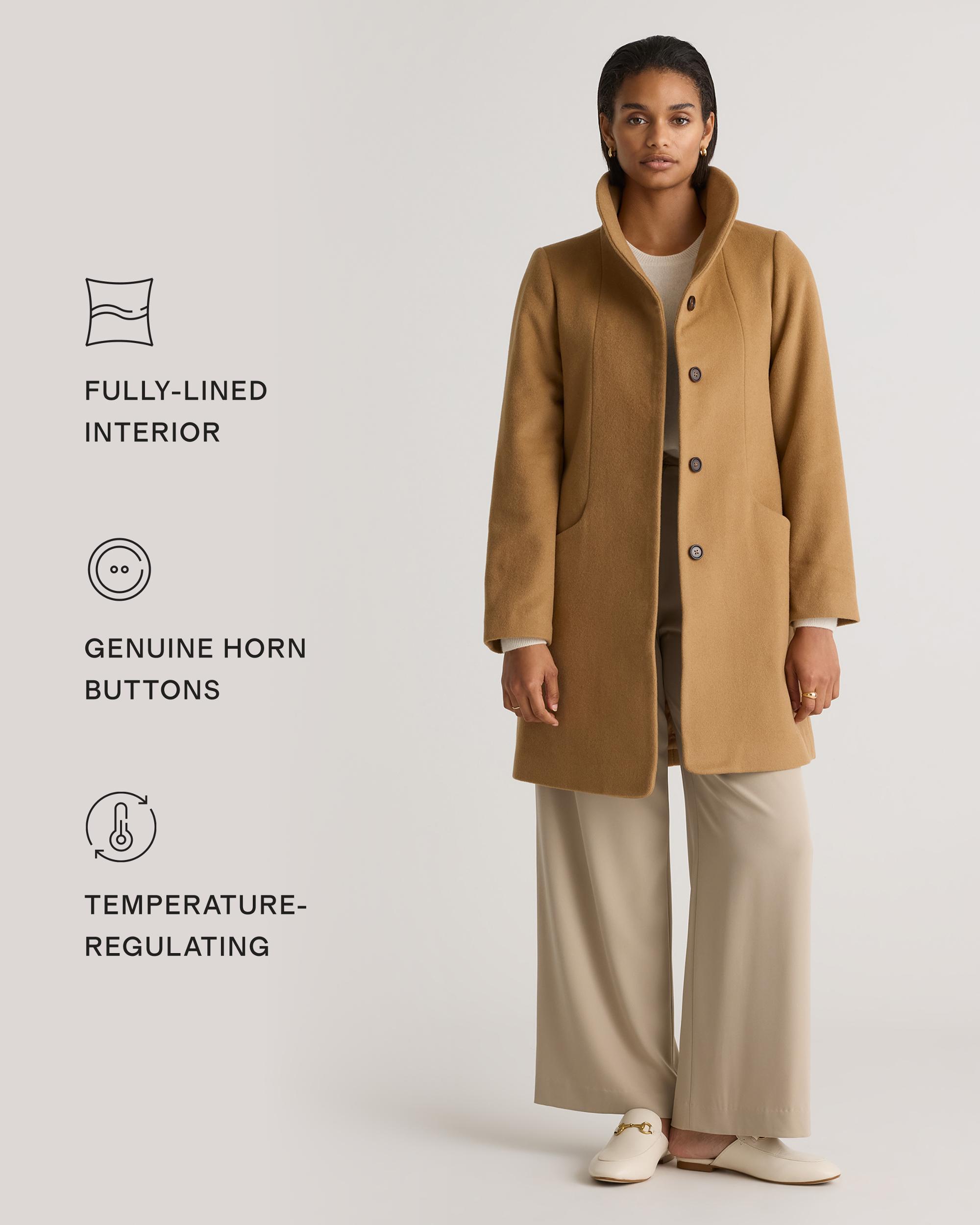 Quince | Women's Italian Wool Cocoon Coat Wool/Nylon Product Image
