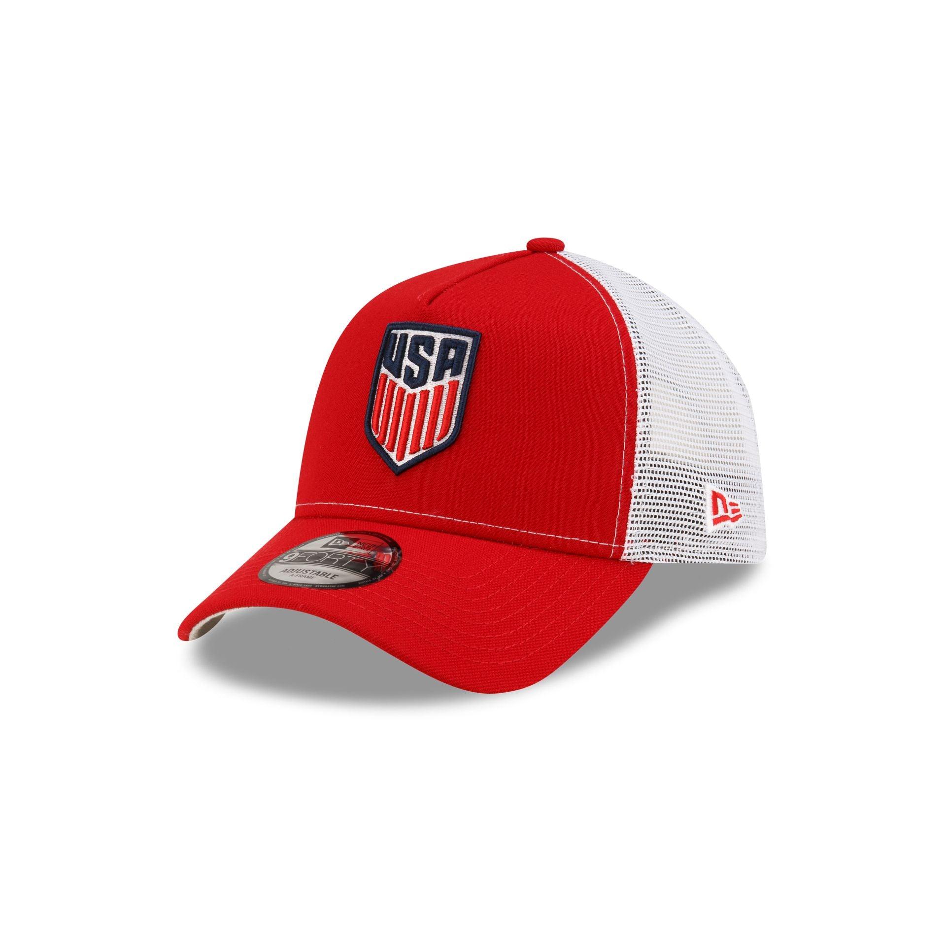 U.S. Soccer Men's National Team Red 9FORTY A-Frame Trucker Hat Male Product Image