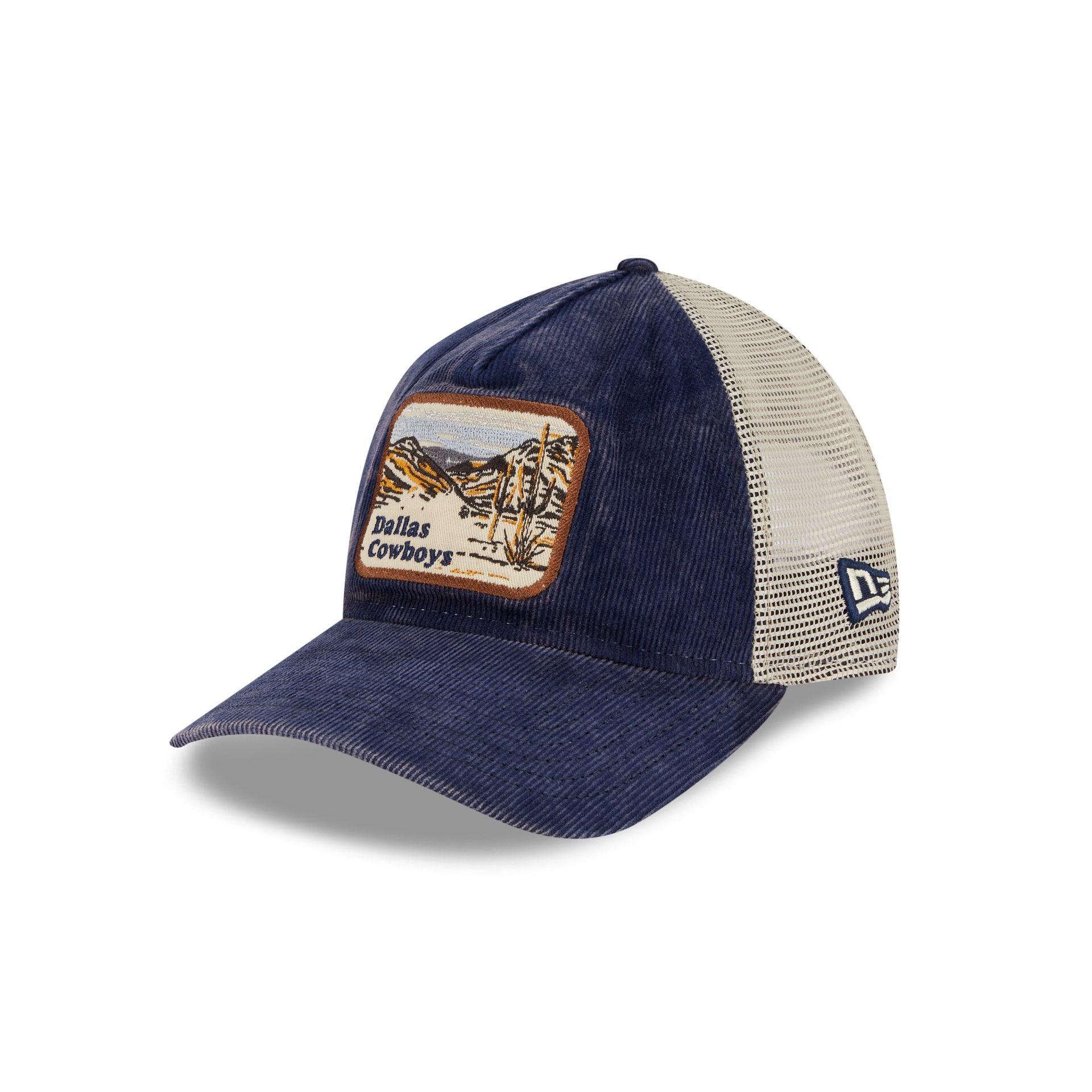 Dallas Cowboys Vintage Landscape 9TWENTY A-Frame Trucker Hat Male Product Image