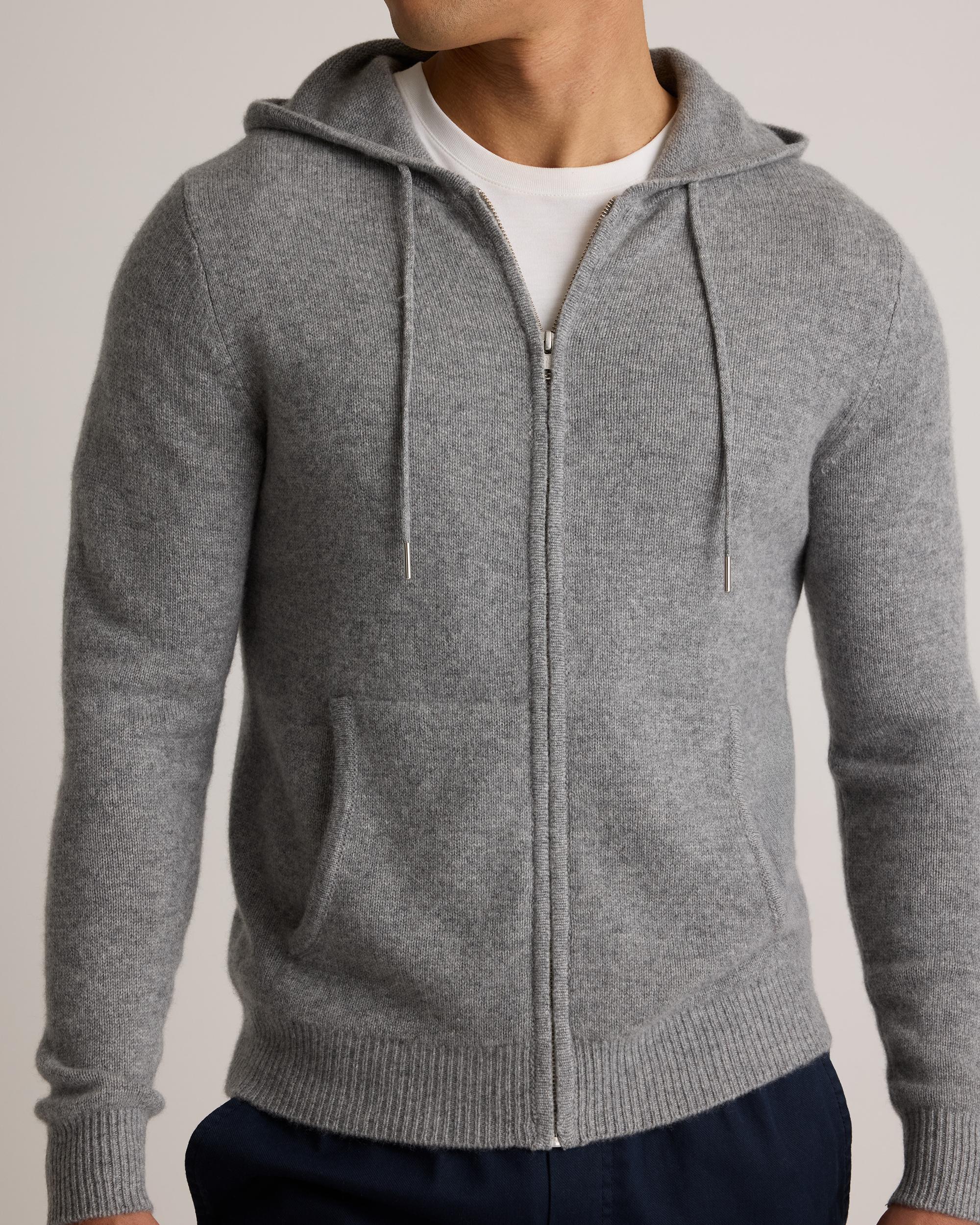Quince | Men's Mongolian Cashmere Full-Zip Hoodie Product Image