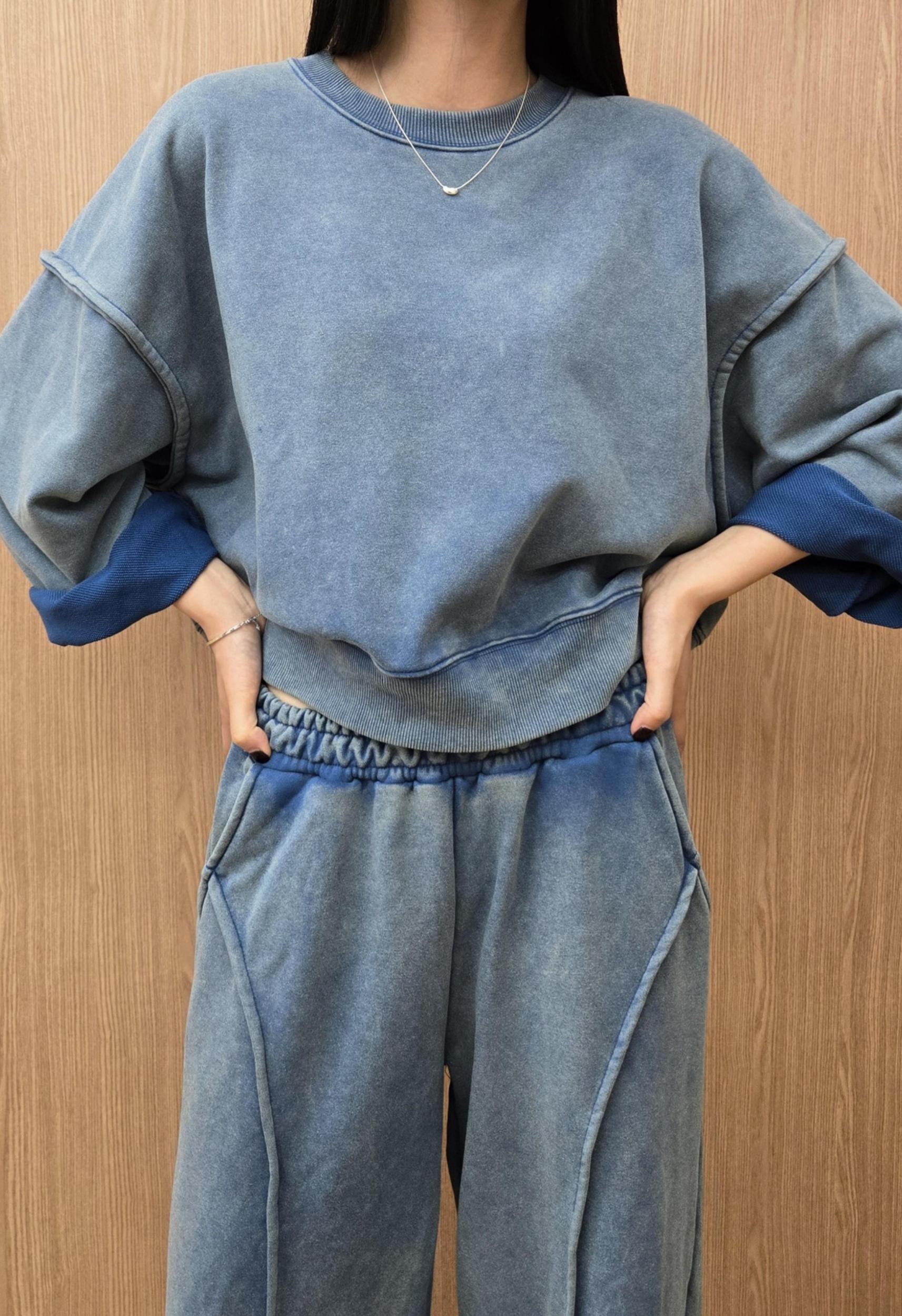 Boyfriend Sweatshirt in Blue Product Image