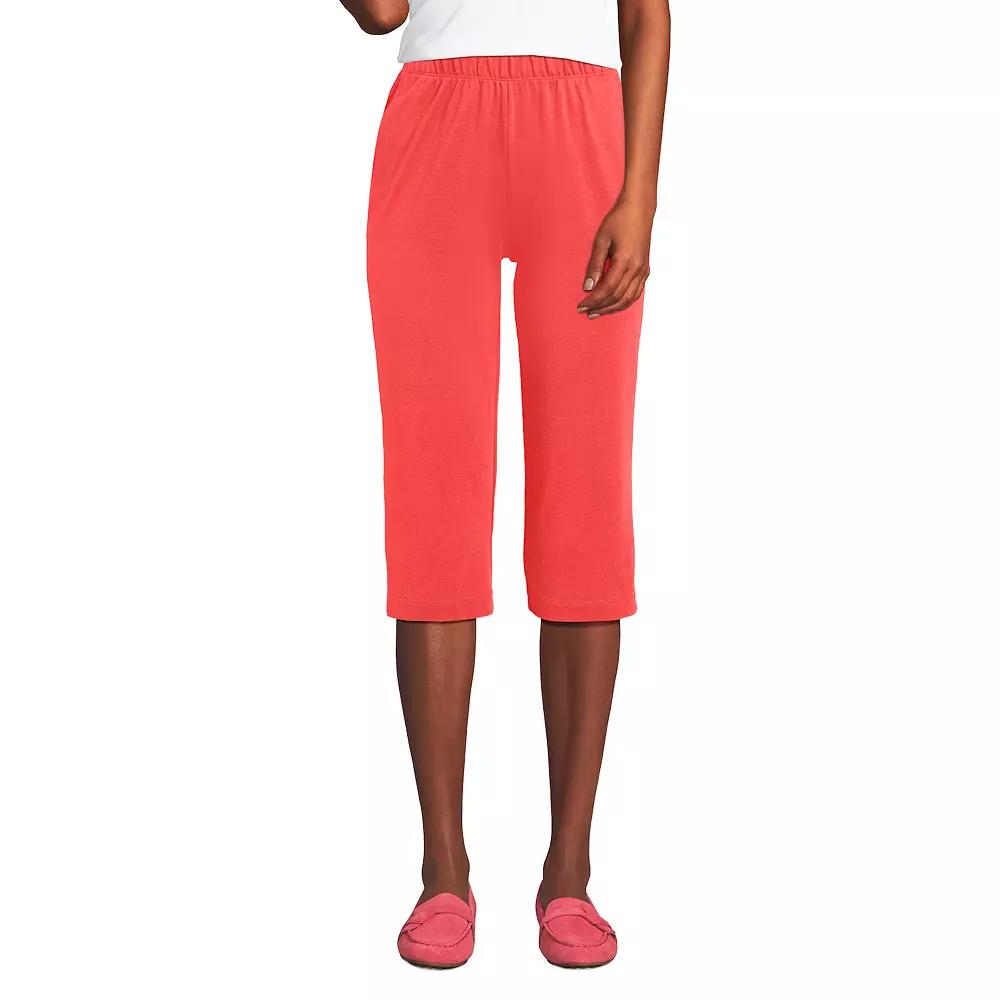 Women's Lands' End Sport High Waist Pull-On Capri Pants,  Product Image