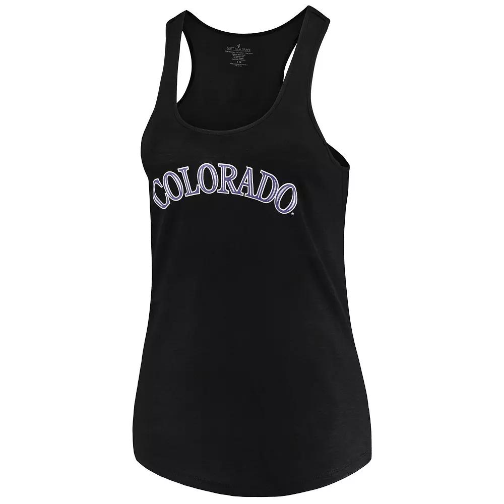 Women's Soft as a Grape Black Colorado Rockies Plus  Product Image