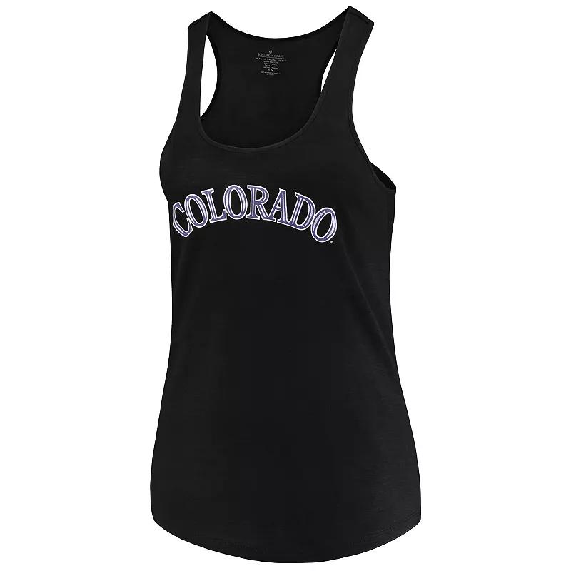 Women's Soft as a Grape Black Colorado Rockies Plus  Product Image