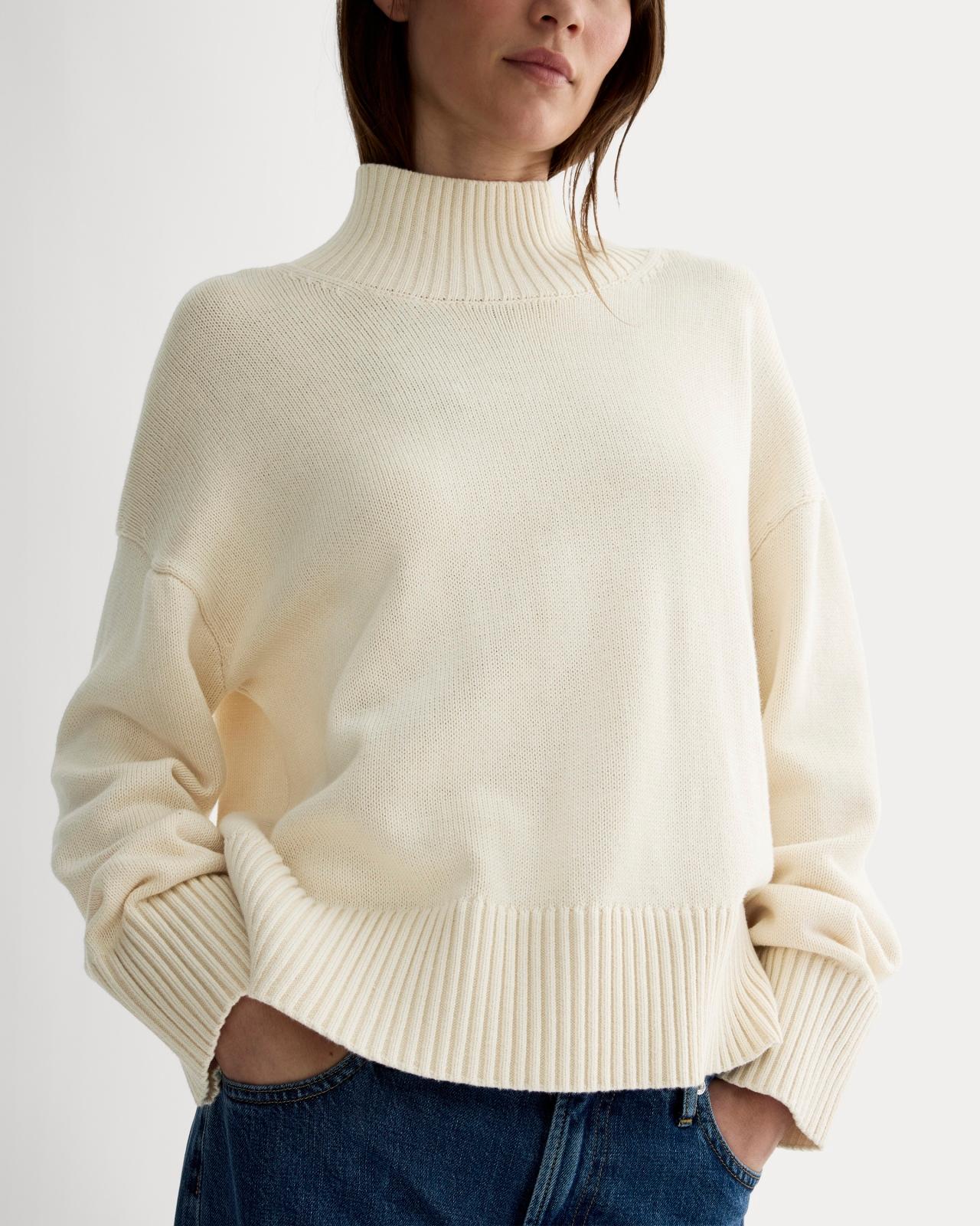 Womens Boxy Turtleneck in Everyday Cotton Sweater by Everlane Product Image