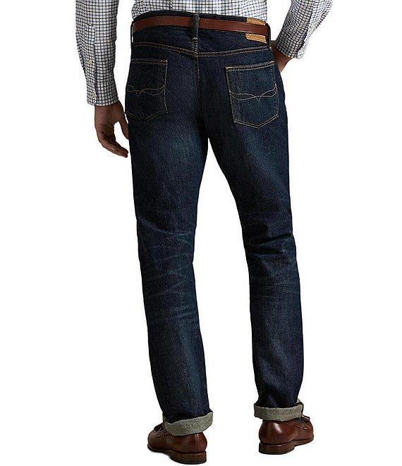 Polo Ralph Lauren Varick Slim-Straight Morris Dark Denim Jeans Product Image