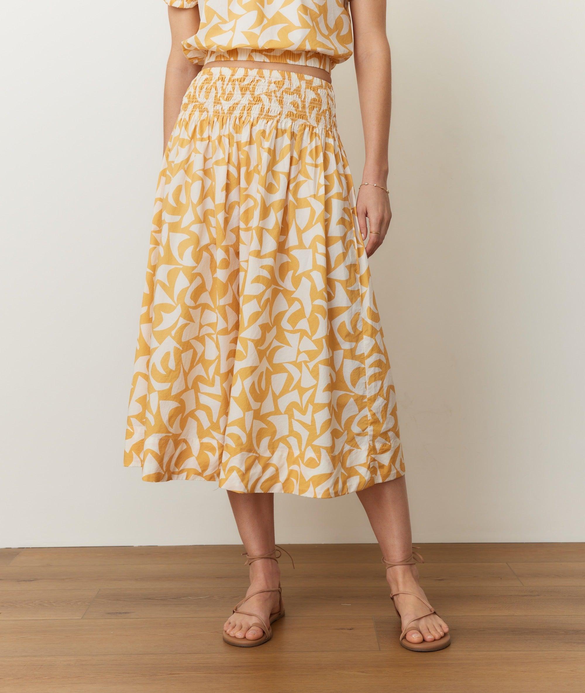 Bea Poplin Midi Skirt Product Image