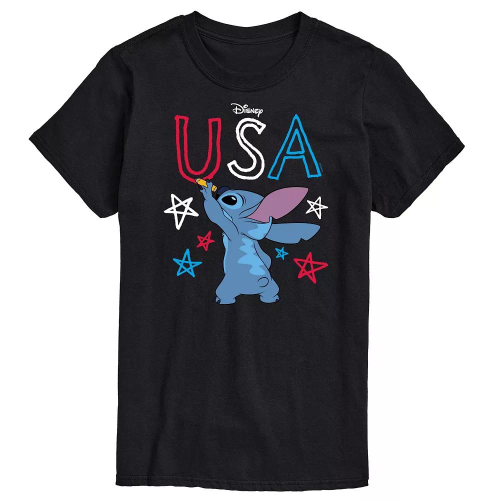 Disney's Big & Tall USA Stitch Drawing Graphic Tee, Men's,  Product Image