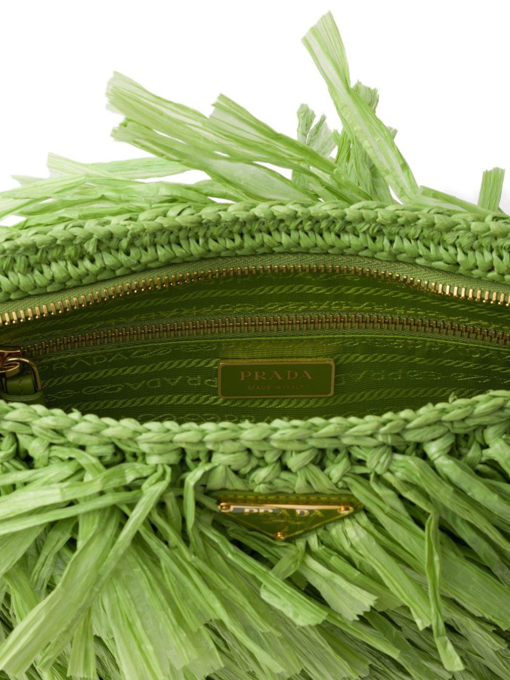 medium fringed crochet clutch bag Product Image